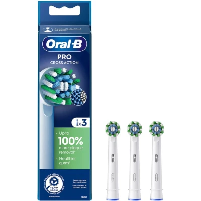 Afbeelding van Borstel vervanger Oral B Pro Cross action 3 Onderdelen
