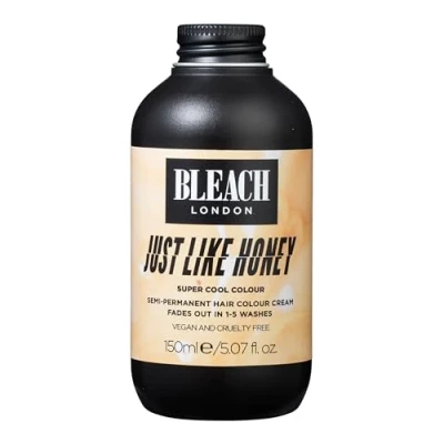 Afbeelding van BLEACH LONDON Just LIke Honey Haarkleurcrème, semi permanent, goudblond, veganistisch, dierproefvrij, tijdelijke haarkleuring, 150 ml