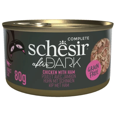 Afbeelding van Schesir After Dark 80 g Kattenvoer Kip&amp;Ham