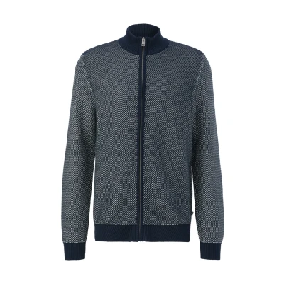 Afbeelding van s.Oliver MIT Musterstruktur Vest, Heren, Maat: Medium, Navy