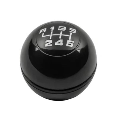 Afbeelding van XNFUR 6 versnellingen versnellingspookknop, handbal, geschikt voor Alfa, Romeo Giulietta 2010 2024, auto handmatige versnellingspookknop zwart glanzend