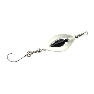 Image de Trout Master Double Spin Spoon 3.3g Couleur : Noir Blanc