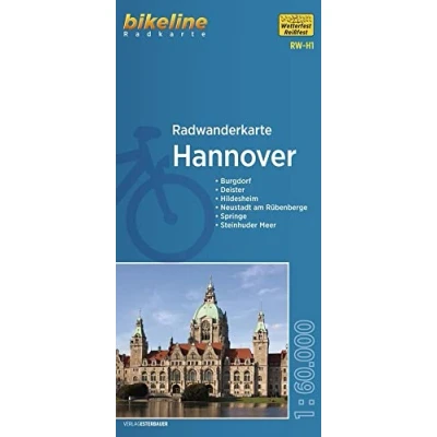 Afbeelding van Radwanderkarten Hannover cycling tour map
