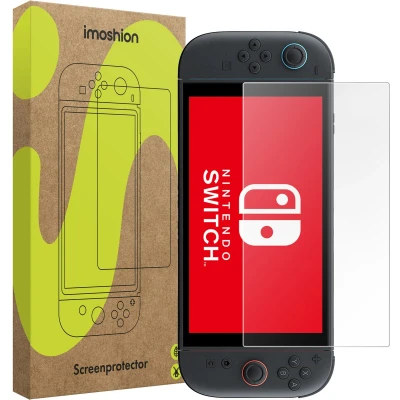 Afbeelding van imoshion Screenprotector geschikt voor Nintendo Switch 2 Accessoires Gehard Glas, Anti Vingerafdruk Coating, Krasbestendig en UV Werend