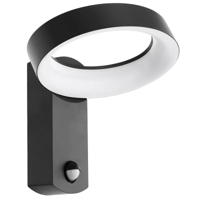 Afbeelding van EGLO Pernate Wandlamp Voor buiten Met sensor LED IP44 Antraciet