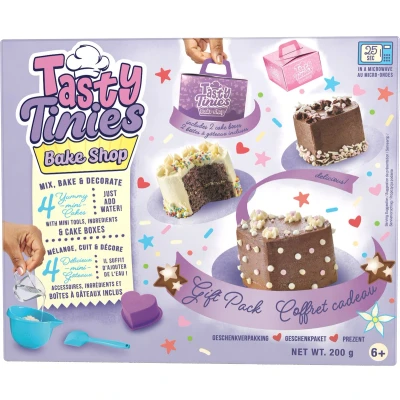Afbeelding van Goliath Tasty Tinies Gift Pack Speelgoedeten en drinken miniatuur cakejes Bakset Eetbare gebakjes