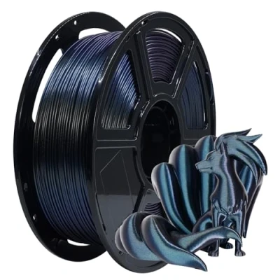 Afbeelding van FLASHFORGE PETG hogesnelheidsfilament 1,75 mm, filament voor 3D printers, beter bestand tegen stoten, 1 kg spoel, dimensionale nauwkeurigheid +/ 0,02 mm (gebrand titanium)