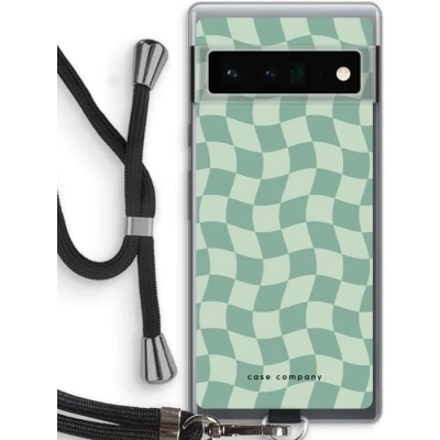 Afbeelding van Case Company® hoesje met Koord geschikt voor Google Pixel 6 Pro Grid Groen Telefoonhoesje Zwart Bescherming aan alle Kanten en Over de Schermrand