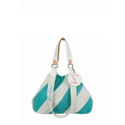 Afbeelding van Fritzi aus Preußen Schoudertas Izzy Medium Limited Frottee Shopper Caribbean Sand Veelkleurig