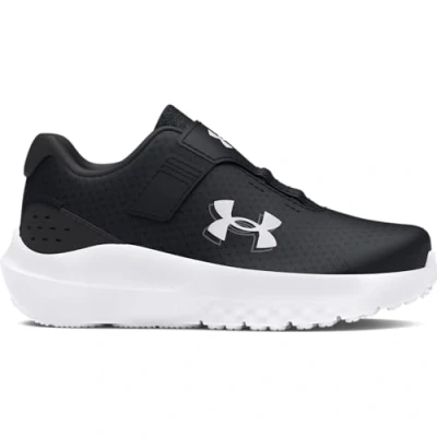 Afbeelding van Under Armour Ua Binf Surge 4 Ac Hardloopschoenen voor jongens, Zwart Antraciet Wit