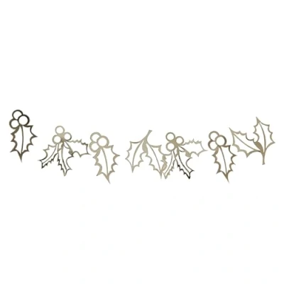 Afbeelding van Ginger Ray Gold Christmas Slinger Hulstblad (2 meter) GOL 612