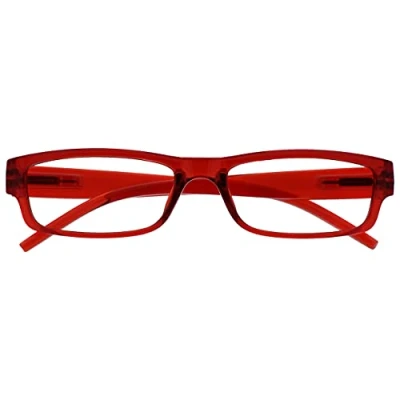Afbeelding van The Reading Glasses Company Lichte en comfortabele leesbril voor dames heren R32 Z +3.00 rood