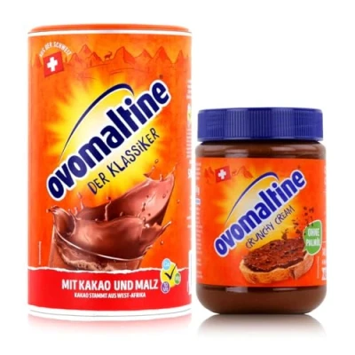 Afbeelding van Ovomaltine Origineel poeder 500 g + crunchy crème zonder palmolie 380 (set)