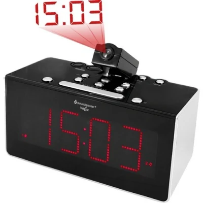 Afbeelding van Soundmaster Fur6005 Wekkerradio Met Projectie, Jumbo Display En Voorkeurzenders