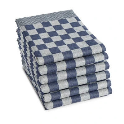 Afbeelding van Ddddd Theedoek Barbeque Blauw 6 Stuks