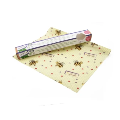 Afbeelding van beeskin Kids Bijenwasrol om levensmiddelen vers te houden en houden, flexibel waspapier op maat snijden, 30 x 95 cm