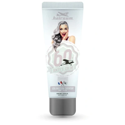 Afbeelding van Hairgum Sixty&#039;s Color Silver Pink