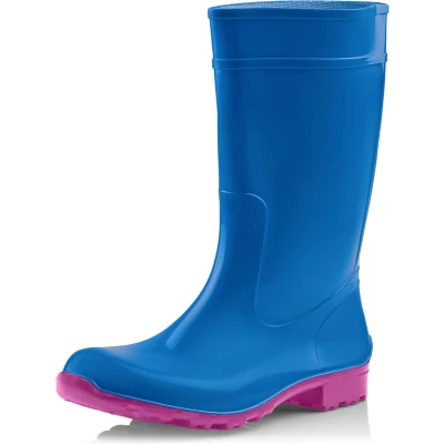 Afbeelding van Ladeheid LA LMG 967 Ilse Dames Regenlaarzen Rubber Hoog PVC Waterdicht Zwart 39