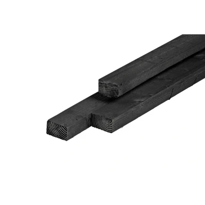Afbeelding van Regel Douglas 4,5x7,5x300 cm Zwart Geïmpregneerd