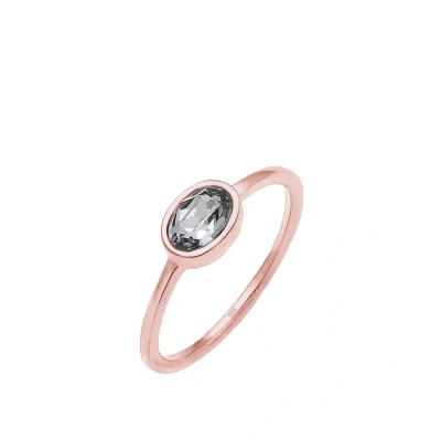 Afbeelding van Elli Basic Ring Rose goldcoloured, Dames, Maat: 58, gold/coloured