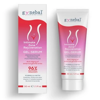 Afbeelding van 30 ml GYNEBAL Anti aging intieme gel voor vrouwen droogheid verjongende crème, super hydraterend en herstellend vulvaire gebied niet hormonaal
