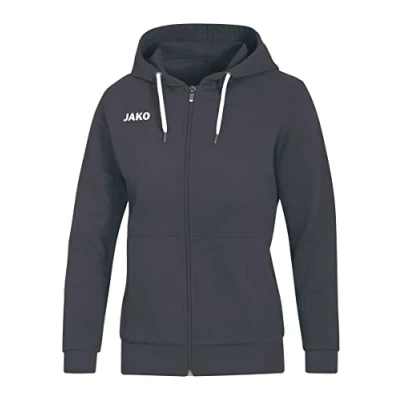 Afbeelding van Jako Base kinderjas met capuchon hooded Jacket lichtgrijs gemêleerd, 164, 6865