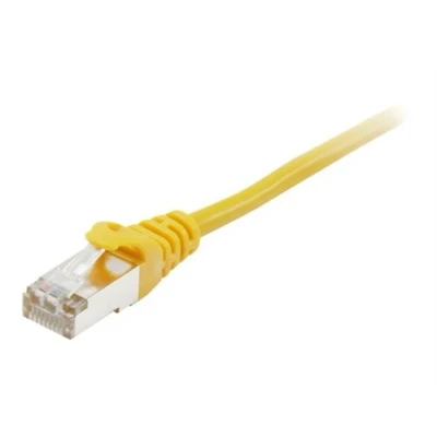 Image de equip Cordon de raccordement RJ 45 (M) pour 7.5 m SFTP, PiMF CAT 6a sans halogène, moulé, crochet, bloqué jaune