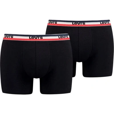 Afbeelding van 2 x Levi&#039;s boxershorts SPRTSWR Logo Black maat XL