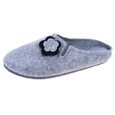 Afbeelding van winterpantoffels voor dames warme pantoffels van wolvilt vilten vilt, Grijs vilt