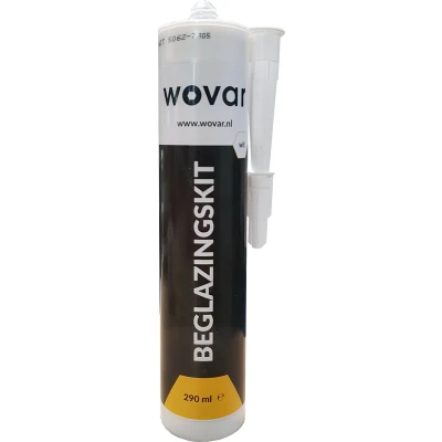 Afbeelding van Wovar Professionele Beglazingskit Wit 290 ml Per Stuk Glaskit