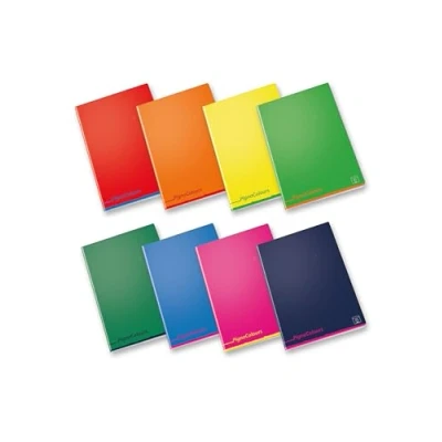 Afbeelding van Pigna Colours 02136410B Notitieboek, gestreept, 0B, derde jaar, verschillende kleuren, DIN A5, 15 x 21 cm