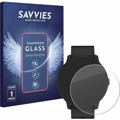 Afbeelding van Savvies Glas Screenprotector voor Garmin vivoactive 3 Music Gehard Beschermglas 9H