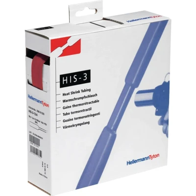 Afbeelding van HellermannTyton 308 32402 Krimpkous zonder lijm Rood 24 mm 8 Krimpverhouding:3:1 4 m