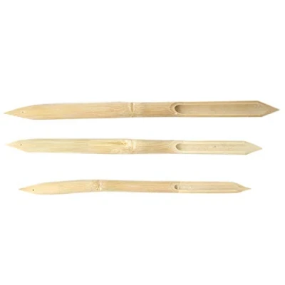 Image de Artway lot de 3 calames en bambou avec deux bouts tailles 15,5/16,5/19,5 cm 1 x plumes