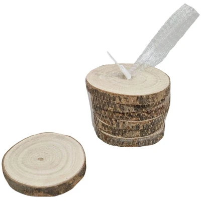 Afbeelding van Onderzetters schors rond set
