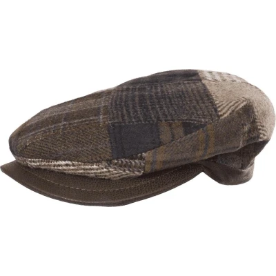 Afbeelding van Horka Pet Tweet Patchwork Wol/leer Heren Bruin Maat 56