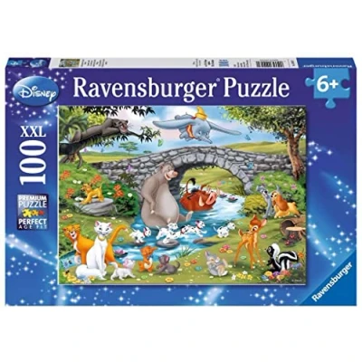 Image de Puzzle 100 pièces XXL Ravensburger La famille d&#039;Animal Friends Disney