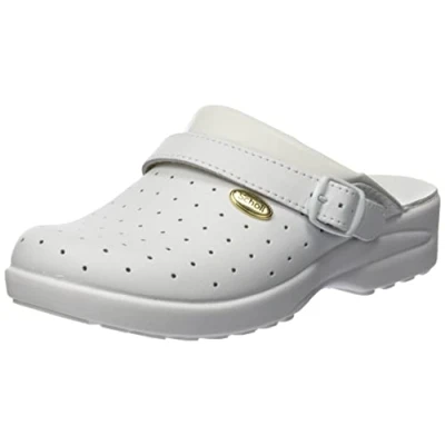 Afbeelding van Scholl F239271065 Clog Racy werkschoenen, wit, 46 EU