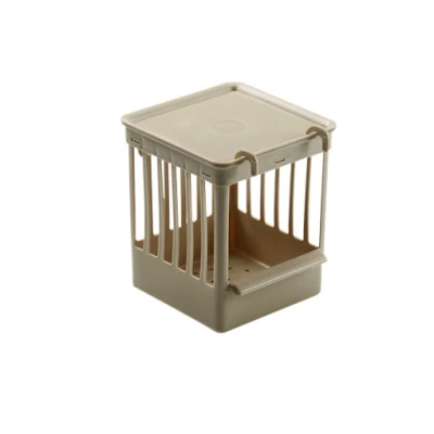 Afbeelding van Fauna Nestkastje Plastic Met Tralies Beige 11,5X11,5X13,5 CM