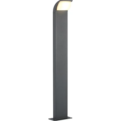 Afbeelding van Lucande LED buitenlamp 1licht Aluminium, polycarbonaat H: 80 cm antraciet, wit Inclusief lichtbron
