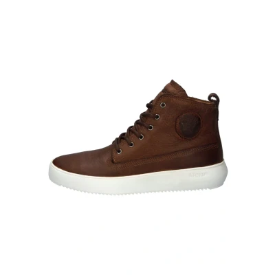 Afbeelding van Blackstone Aspen Sneakers hoog, Heren, Maat: 44, Brown Leer