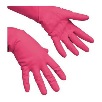Afbeelding van Vileda handschoenen Multi Purpose, latex, medium, rood