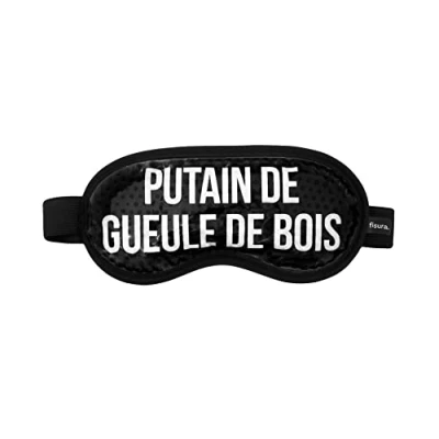 Afbeelding van FISURA Koude oogmasker &quot;P*tain de geule boi&quot;. Zwart koud oogmasker. Gel masker voor gezwollen ogen en donkere kringen. Migraine Herbruikbaar Verfrissend met boodschap.