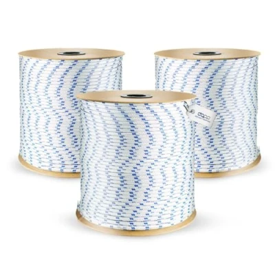 Afbeelding van DQ PP POLYPROPYLEEN Touw, 12 mm, 50 m, WIT, Vlechtlijn Textieltouw Lijn Koord touw Kunststof gevlochten