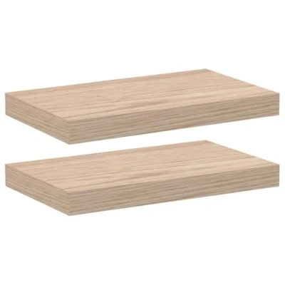 Afbeelding van vidaXL Wandschapppen 2 st 40x23,5x4 cm bewerkt hout