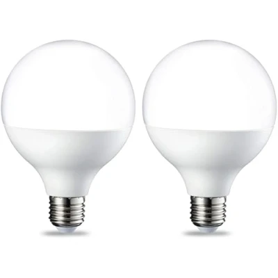 Afbeelding van Amazon Basics 2 x G93 led gloeilamp, E27 Edison schroef, 14,5 W (komt overeen met 100 W), warm wit, helder, niet dimbaar