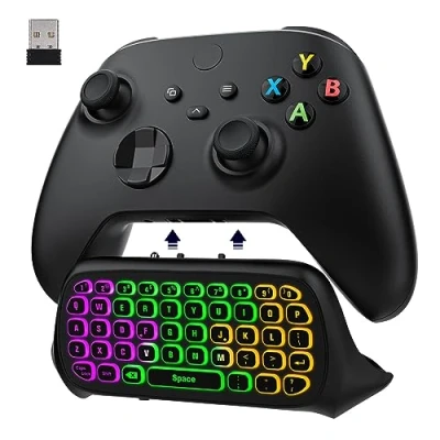 Afbeelding van MoKo Xbox One Controller toetsenbord met RGB achtergrondverlichting, Series X/S, draadloos 2,4 G ontvanger en 3,5 mm audio aansluiting, accessoires voor One/One S/Elite/2,