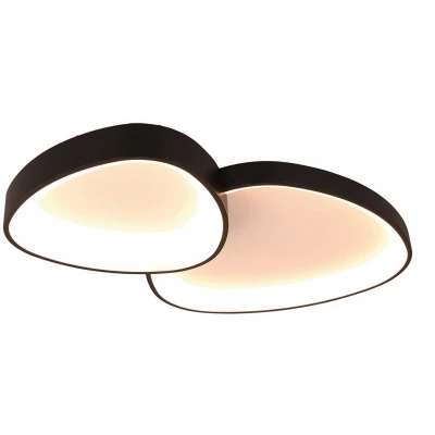 Afbeelding van Freelight Plafondlamp Organico L 58 cm zwart