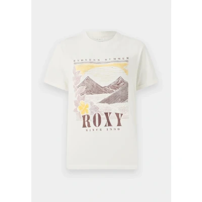 Afbeelding van Roxy Ocean Regular Poster Tshirt print, Dames, Maat: XS, Egret