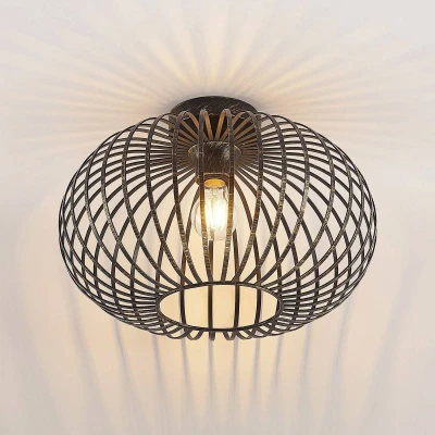 Afbeelding van Lindby plafondlamp Rosalea, Ø 40 cm, messing, metaal